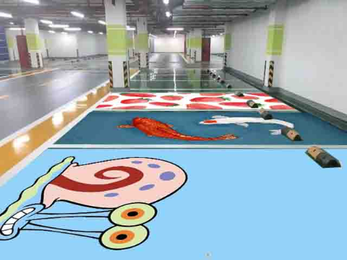 鞍山停車場(chǎng)車位畫(huà)